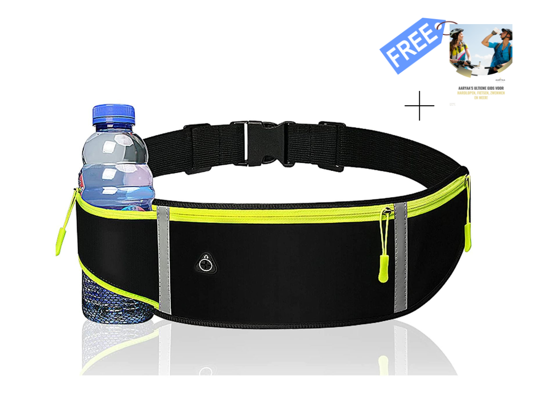 AARYAA Reflecterende Runningbelt Met Bidonhouder