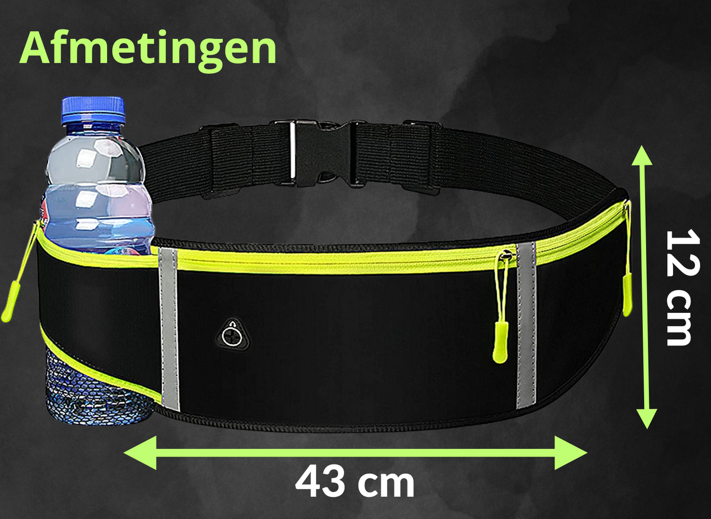 AARYAA Reflecterende Runningbelt Met Bidonhouder