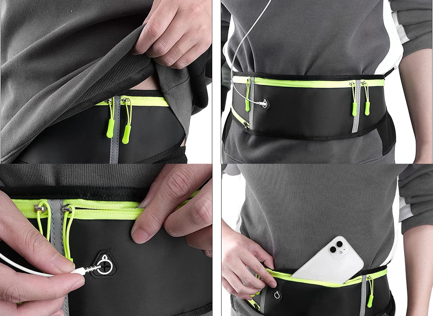 AARYAA Reflecterende Runningbelt Met Bidonhouder