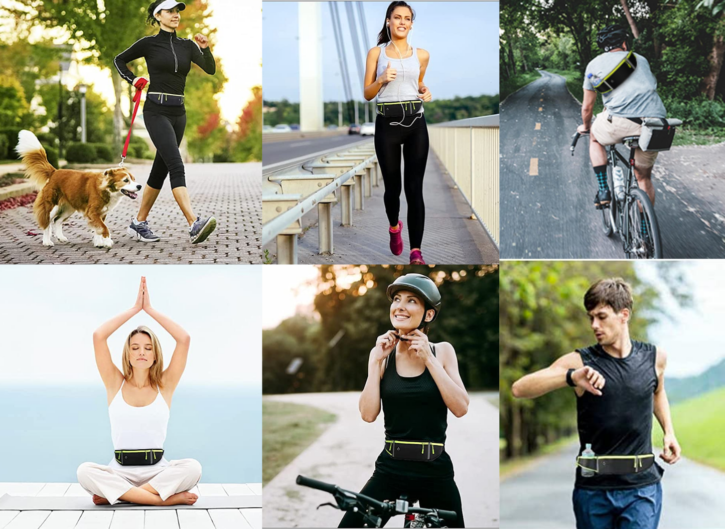 AARYAA Reflecterende Runningbelt Met Bidonhouder